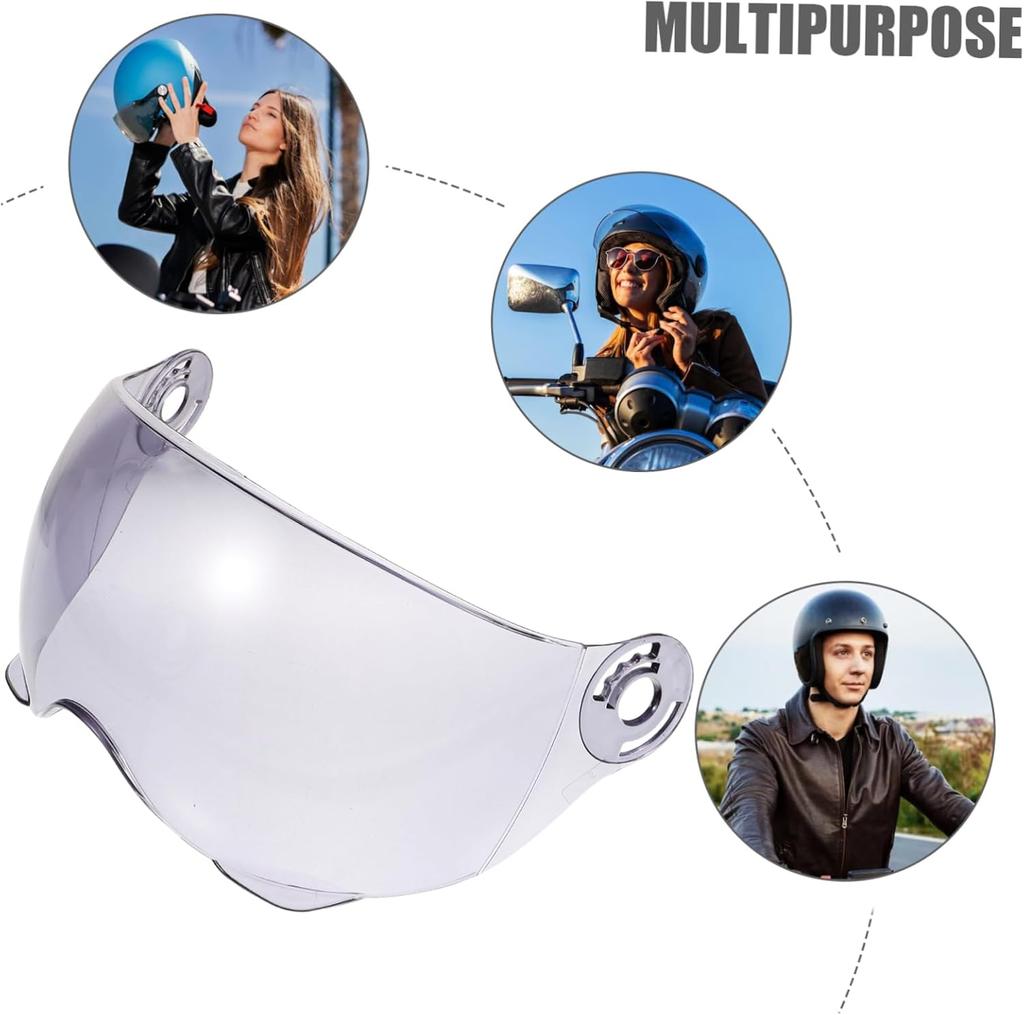 Motorbike Helmet Visor Lens Windproof Durable Replacement Lens Anti Scratch for Outdoor Motorcycle Helmet Visor Wind Shade Part