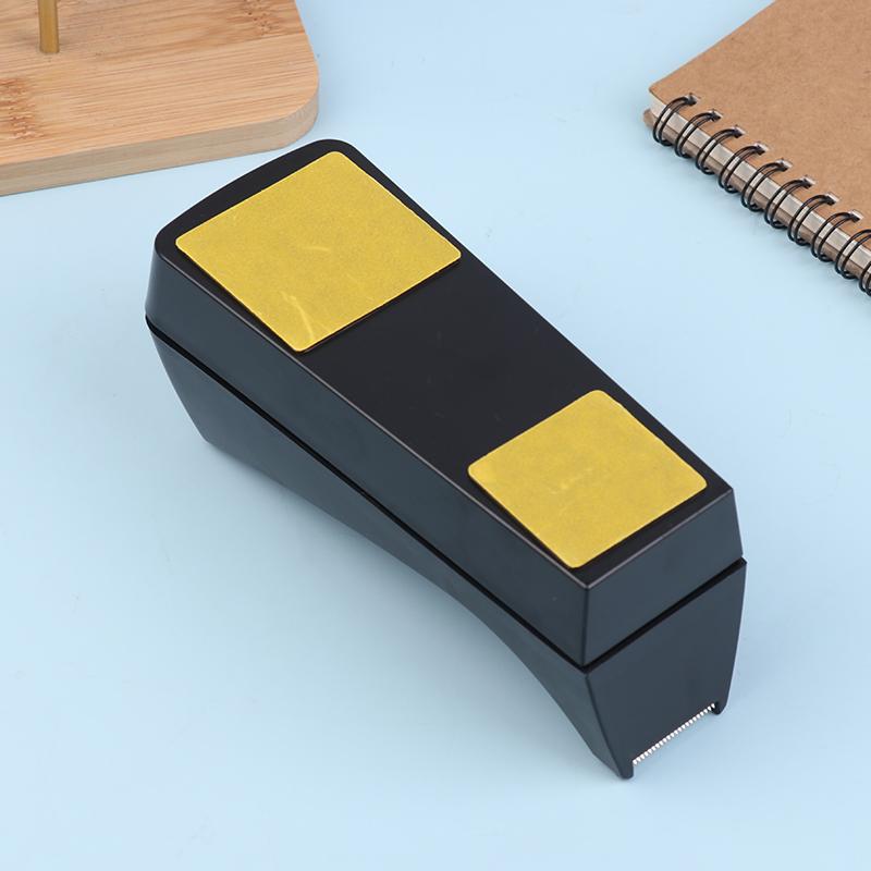 1 Stück Schwarzer Desktop Mini-Klebebandabroller Klebebandabschneider Mit Anti-Rutsch-Basis Abroller Klebeband Nachfüller Spender Für Büro Schulbedarf