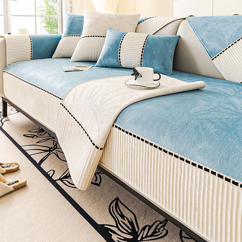 

1 шт. Чехол для дивана из шенилла, нескользящий чехол для дивана, чехол для дивана Four Seasons, универсальный протектор для мебели, спальни, офиса, гостиной, домашнего декора 90 * 120cm