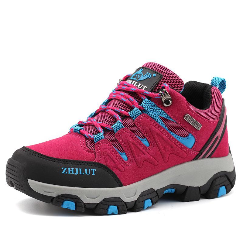 Plus Size Cross-Border Couple Hiking Shoes: Stylish Men's Outdoor Breathable Mesh Casual Footwear
