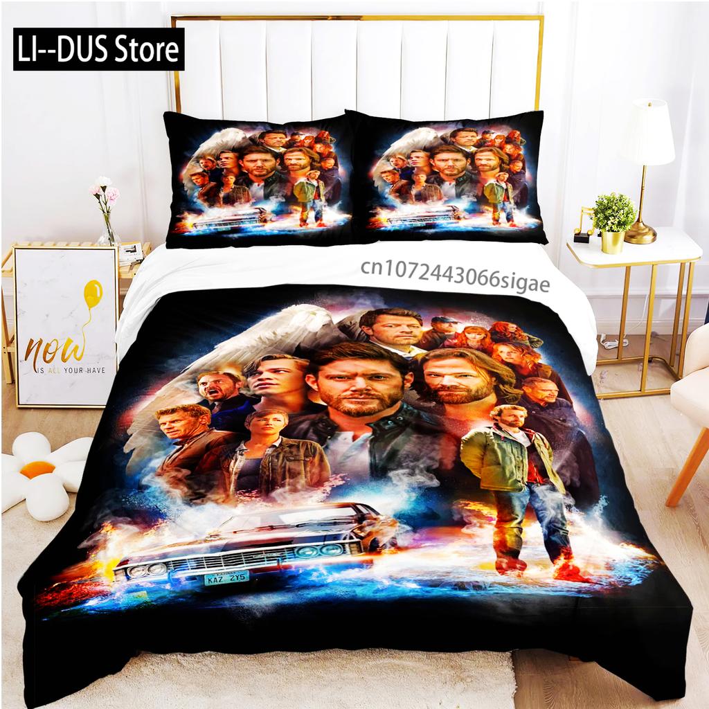 2024 Personality Supernaturalbed Sheet Duvet Pillowcase Bed Sheet Three Piece Bedding Soft Quilt