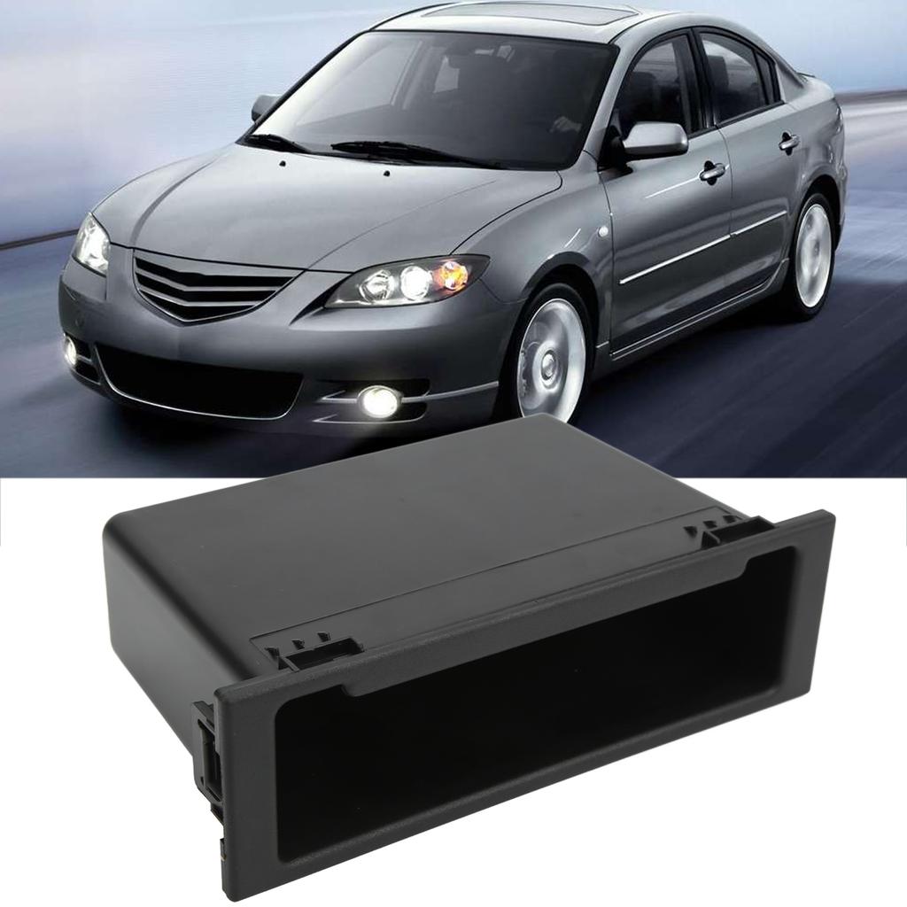 Car Stereo Radio Storage Box Interior Dash Radio Organizer Single Din for Car Replacement for MAZDA