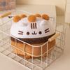 Cute Ice Cream Cake Cat  Plush Toys Stuffed Soft Lifelike Food Pudding Cake Throw Pillow Cushion Kids Toys Home Decor