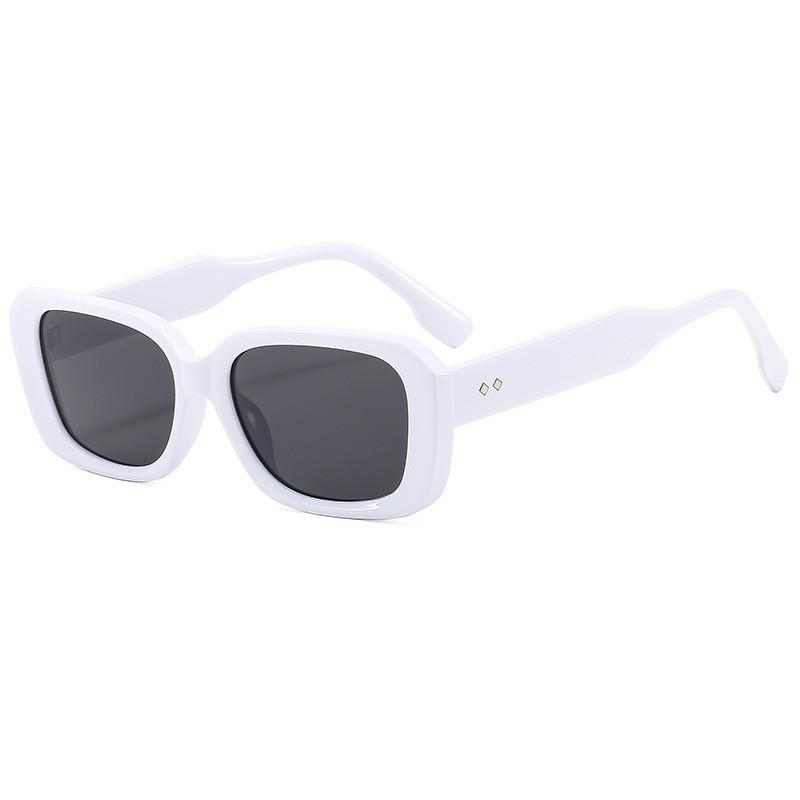 Female Square Frame Sunglasses With Uv400 Protection For Outdoor Activities And Fashion Style