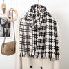 Winter Plaid Pashmina Shawls Scarf Woman Winter Warm Scarves Fashion Lady Long Wraps Thickened Cashmere Like Muffler Neckerchief