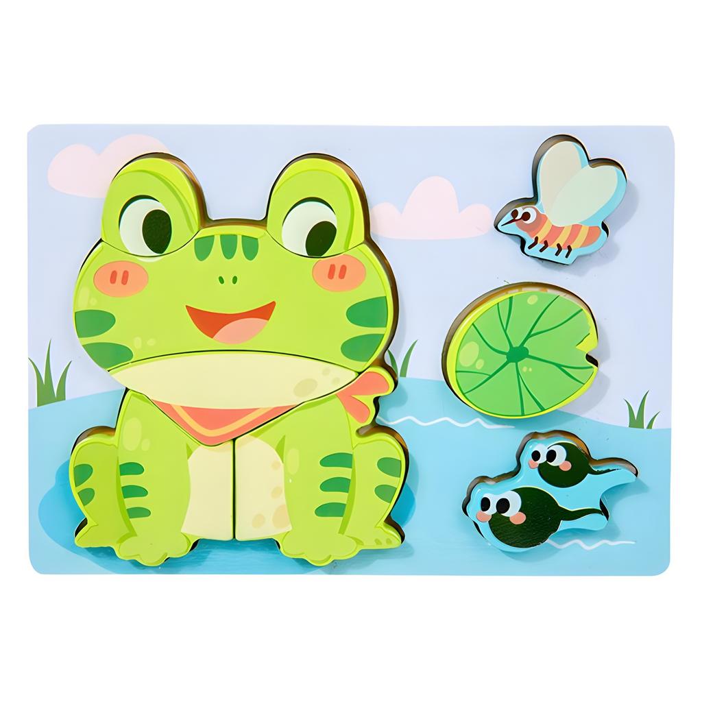 Montessori dřevěné puzzle pro batolata pro děti Montessori hračky pro batolata 2 3 4 5 let Nejlepší 3D puzzle vzdělávací hračka dinosaura