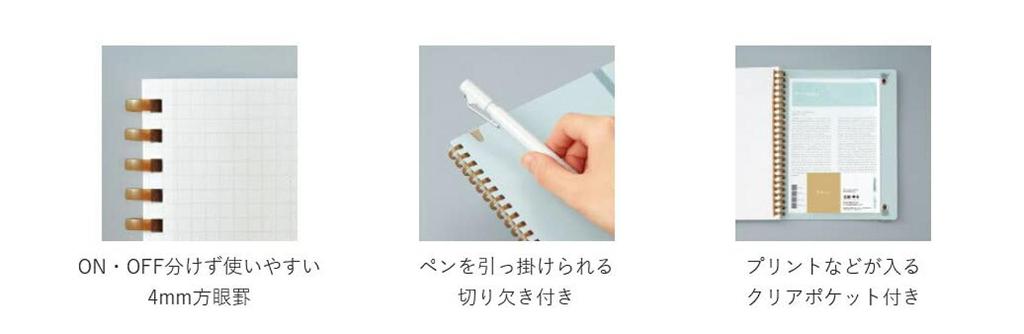 KOKUYO Soft Ring Notebook Sooofa A5 Deformation 4mm Grid Cutoff 80 Sheets Green Su-SV738S4-G [Bulk Purchase Set of 3 Books]