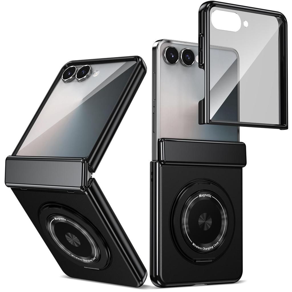 Compatible Galaxy Z Fold 8/7 Magnetic Rotating Stand Case & Z Flip 7 Protective Film Cover