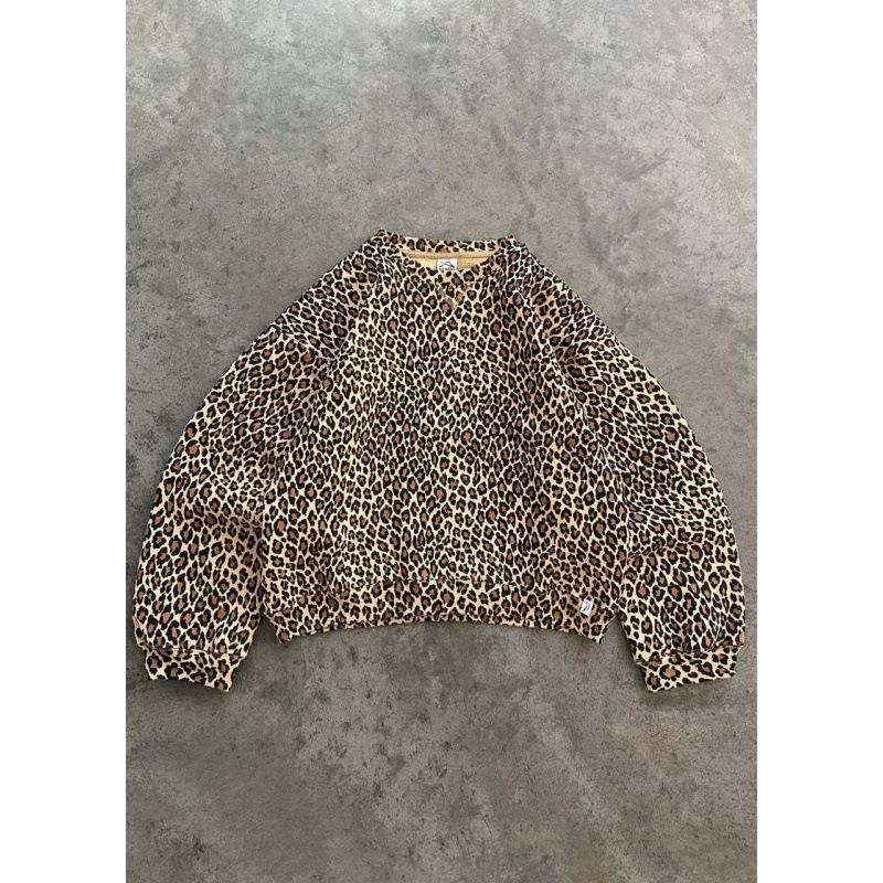 Retro Leopard Print Hooded Sweatshirt: Men's Hip Hop Zip-Up Pullover Sportswear