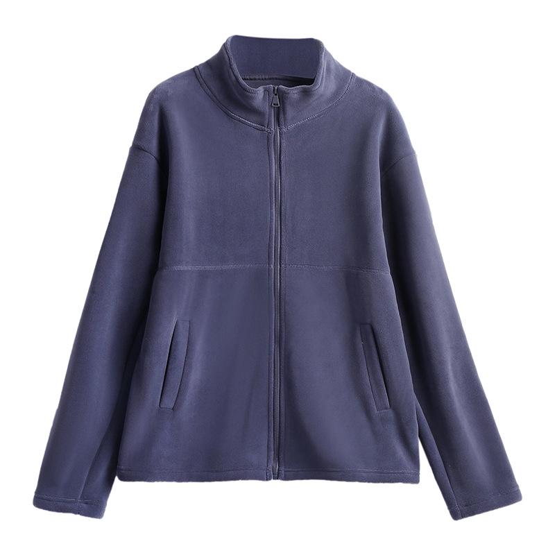 Women's Sherpa Fleece Cardigan Jacket - 2024 Spring/Autumn Collection, Thickened Inner Layer