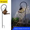 Solar-Powered Wrought Iron Garden Kettle Light - Waterproof Lawn Projection Décor