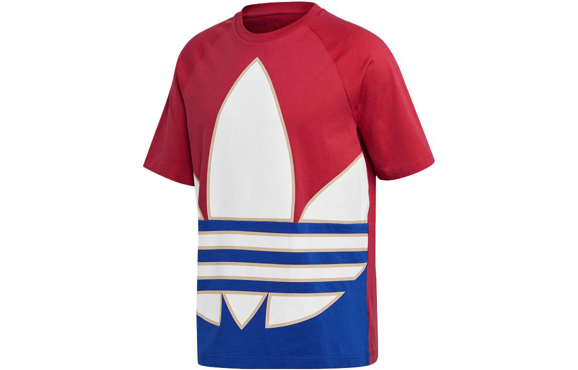 Adidas Originals BIG TREFOIL T Shirt Men s Red GE6222 S