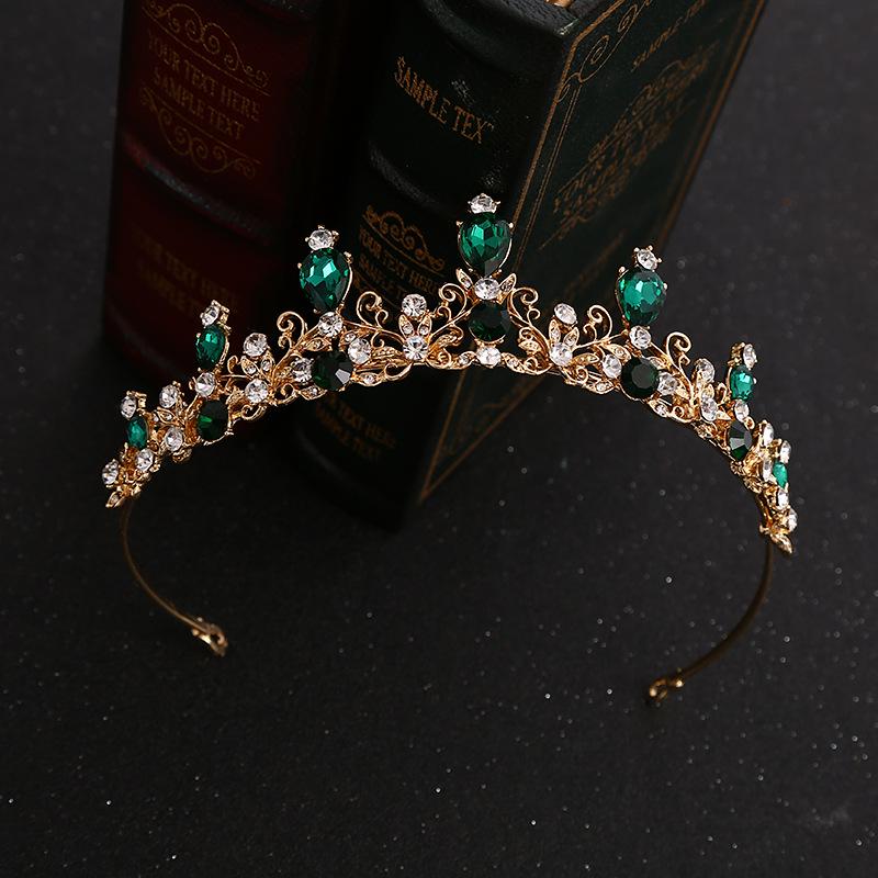 Crystal Queen Bridal Crown - Alloy Headdress for Weddings, Birthdays, and Parties (Children's and Korean Style)