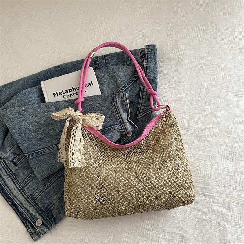 Casual Chic Summer Tote Bag 2024 Stylish Versatile Shoulder Bag Large Capacity