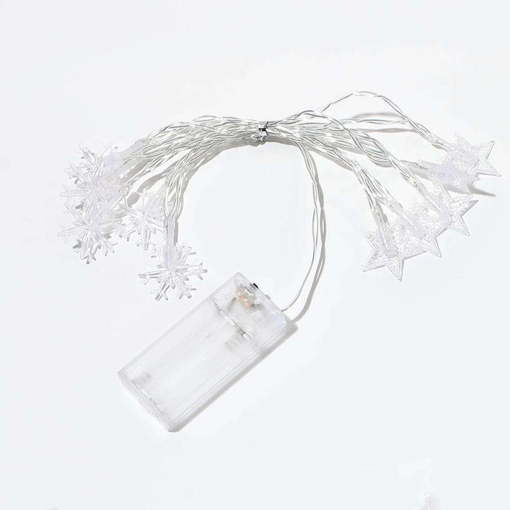 1.5/3M Snowflakes Star String Light Christmas LED Fairy Light Indoor Party Decor