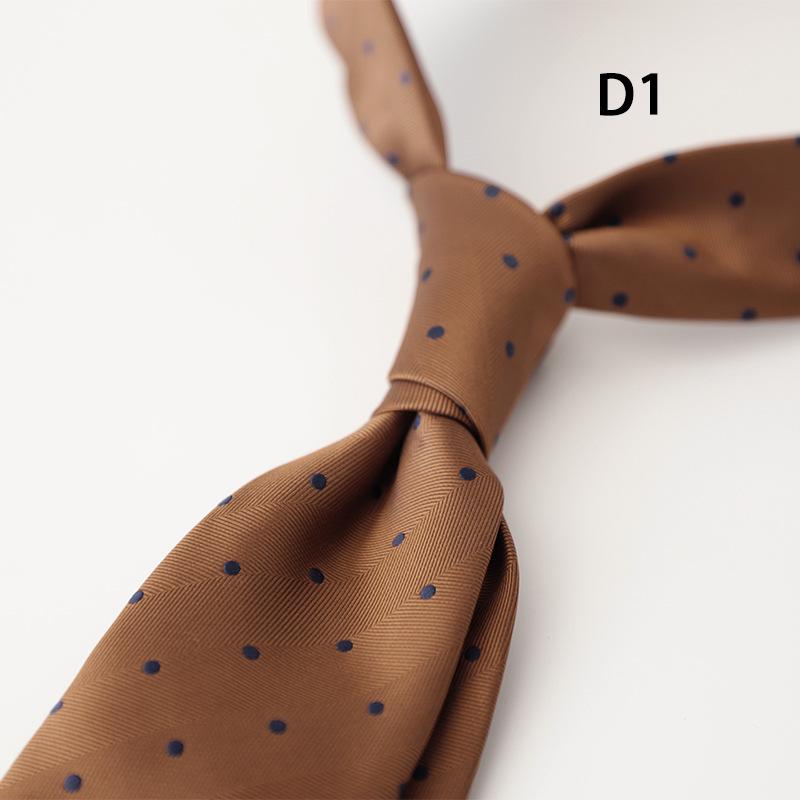 Men's Korean Style Formal Business Ties - Spring/Summer Collection (8CM, Simple Lines, Red/Coffee/Beige Series, Hand-tied)