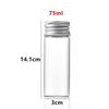 50-125ml Capacity Sealed Jars Aluminum Cap Empty Jars Portable Refillable Containers  For Cosmetic