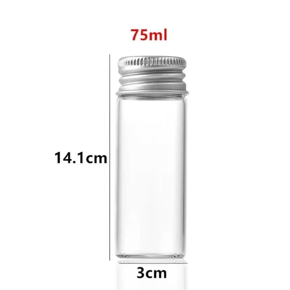 50-125ml Capacity Sealed Jars Aluminum Cap Empty Jars Portable Refillable Containers For Cosmetic