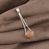 Peach Moonstone Gemstone 925 Sterling Silver Handmade Jewelry Women Pendant 1.79" PP-69-25