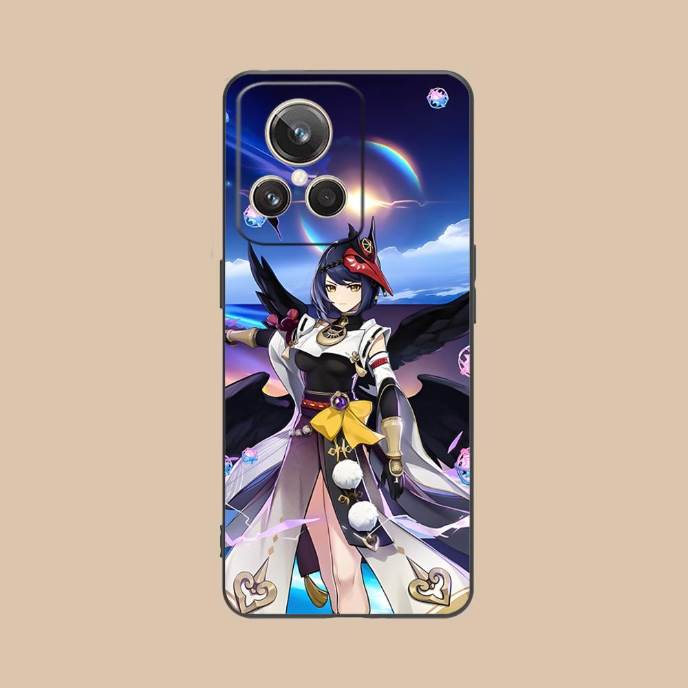 Game GI Kujou Sara Mobile Phone Case for Realme GT 8 Neo Pro C75 73 71 C67 65 C55 53 C35 31 C20 15 Colorful Printing Cover Cover