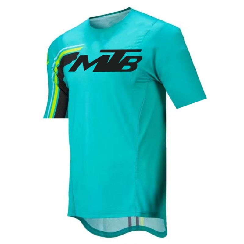 Maglie Downhill per Mountain Bike Magliette da Bici MTB Abbigliamento Sportivo Offroad DH Maglia da Moto Motocross Abbigliamento Sportivo Manica Corta Ciclismo
