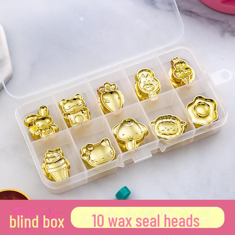 Eco-Friendly Zinc Alloy Retro Wax Seal Head with Color-Preserving Electroplating