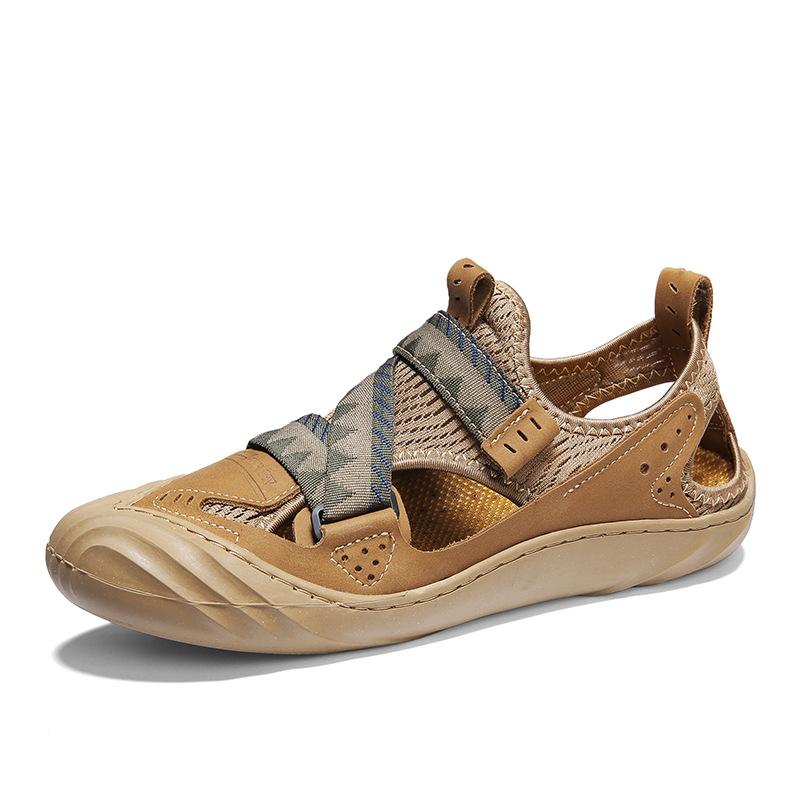 Summer New Outdoor Beach Shoes Driving Outdoor Hollow All-Match Soft Bottom Closed Toe Sandals