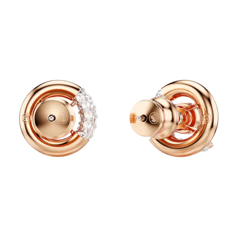 Swarovski Dextera Hollow Semi-Set Design Cubic Zirconia Imitation Crystal Stud Earrings Women Earrings Gold 5692258