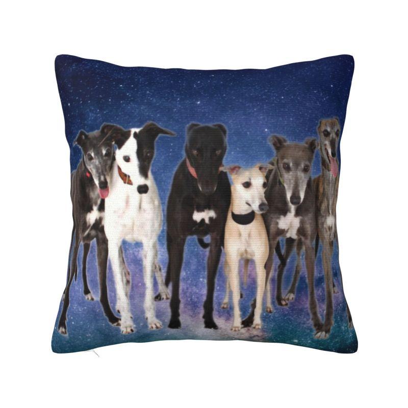 Greyhound Semaphore Nordic Throw Pillow Cover Decoration Whippet Sighthound Dog Car Cushion