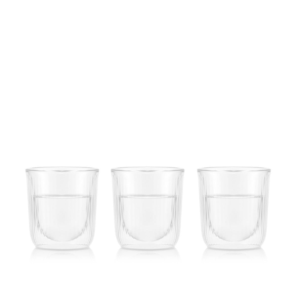 BODUM DOURO Ochoco Set of for Hot or Cold Suitable for and Freezer Authentic Double-Walled Glasses, 60ml, 2, Heat-Resistant, Double-Walled,