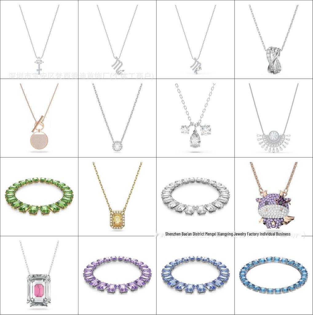 Idyllia Flower Dopamine Jewelry Set: Necklace, Bracelet, Earrings, Ring with Austria Crystals