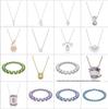 Idyllia Flower Dopamine Jewelry Set: Necklace, Bracelet, Earrings, Ring with Austria Crystals