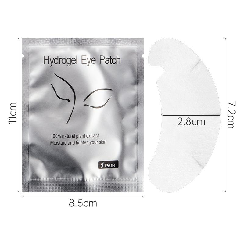 50pairs Eyelash Extension Eye Pads Grafted Lashes Hydrogel Patches U Shaped Gel Pads Eyelash Under Eye Pads Makeup Supplies