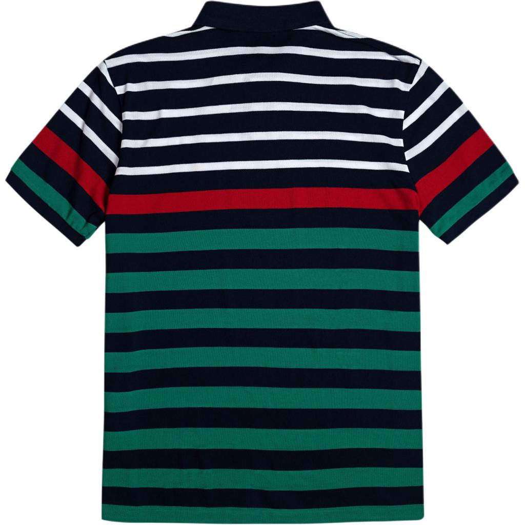 Polo Ralph Lauren SS25 Striped Pony Logo Embroidered Short Sleeve Polo Shirt Men tops MNPOKNI1N821751-600