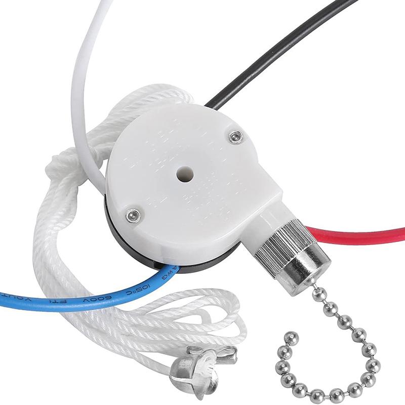 Ceiling Fan Switch Kit 3 Speed 4 Wire Fan Switch Pull Wire Switch With Rope