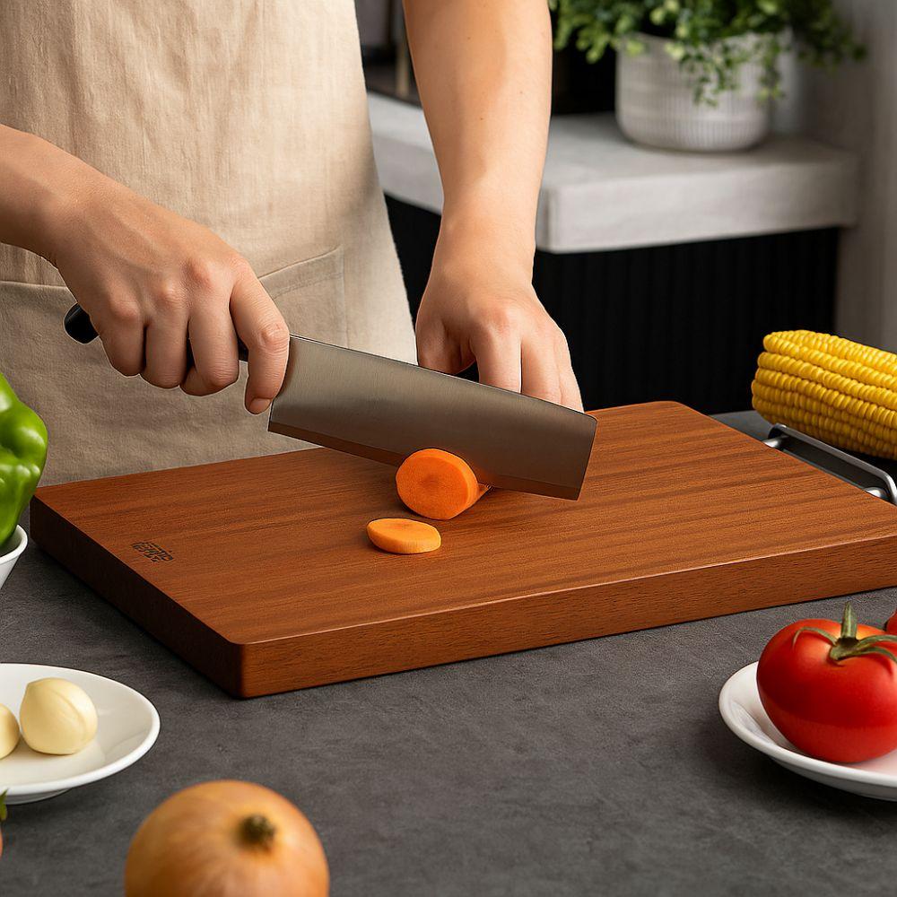 No Paint Antibacterial Cutting Board Double-sided Chopping Board Wood Cutting Board  Mold Resistant