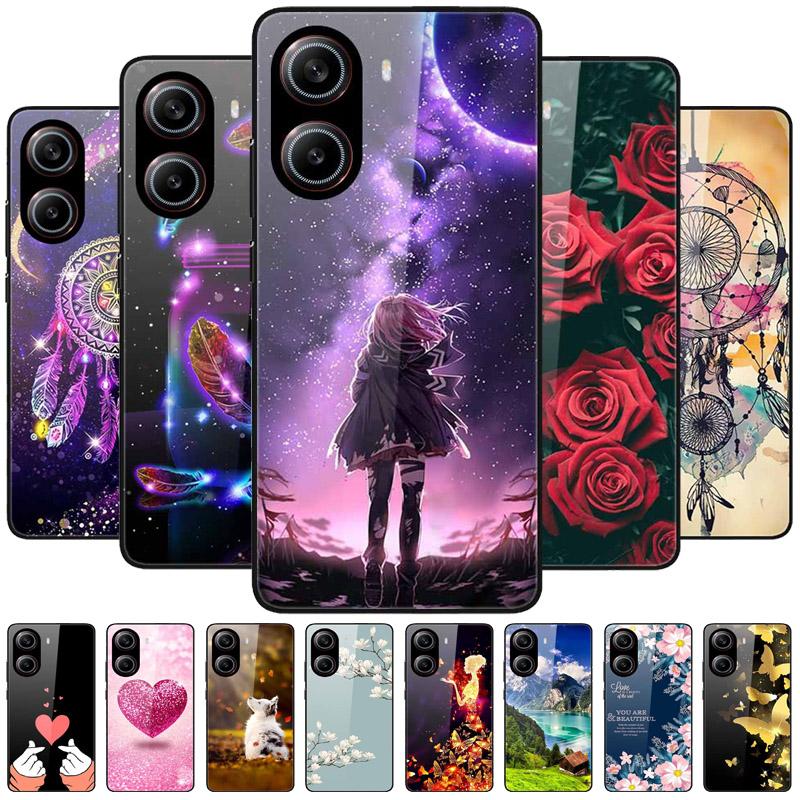 For Poco X7 Pro Case Fashion Tempered Glass Hard Phone Back Cover for Xiaomi Poco X7 Pro Cases PocoX7Pro X 7 Pro X7Pro Shell new