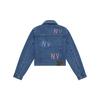 MLB Fashion Sports Series New York Yankees 24FW All Over Printed Color Embroidered Logo Denim Jacket Women Jackets Indigo 3FDKG0144-50INS