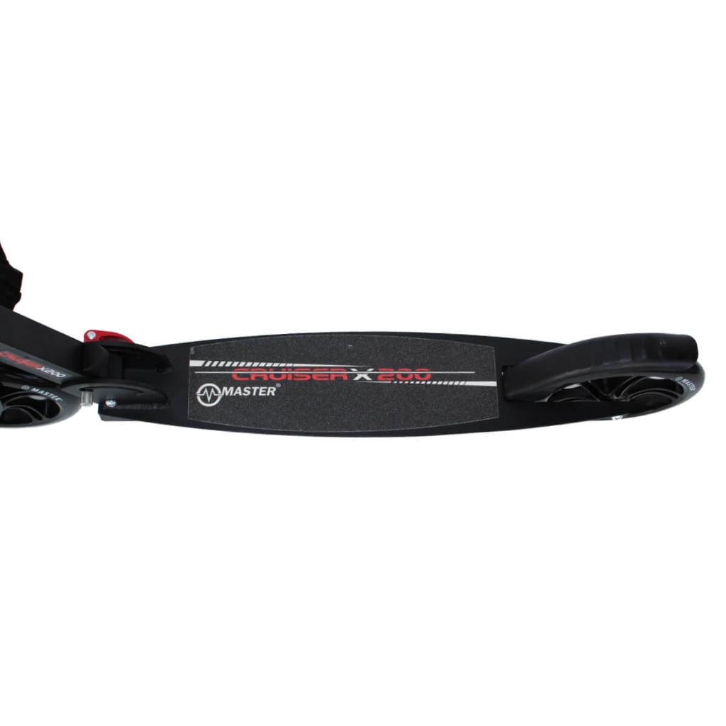 Folding scooter with transport strap MASTER Cruiser 200 mm Red