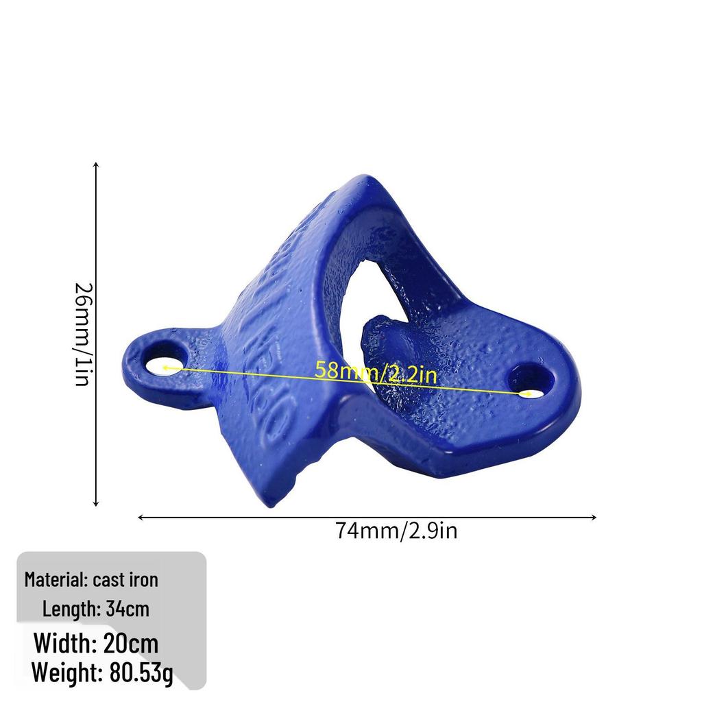 Jingmao Wall-Mounted Cast Iron Beer Bottle Opener