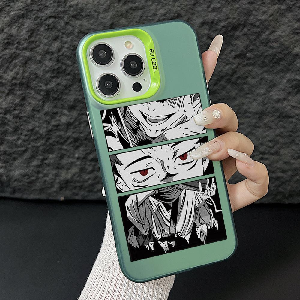

Jujutsus Kaisens Eyes Phone Case for iPhone 17 Air 16 16e 15 14 Plus 13 12 11 Pro Max X Xs XR 8 Colorful Silver Hard Cover iPhone 13 Pro