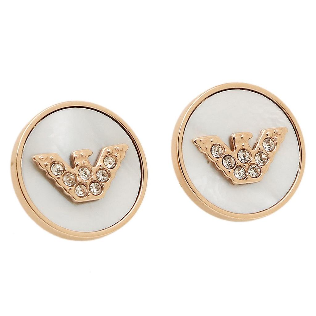 EMPORIO ARMANI Earrings EGS2311221 Rose Gold/White [Used]