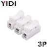 30/50/100pcs CH2 CH3 Mini Electrical Cable Press Fit Connectors 2P 3P Spring Quick Splice Lock Wire Connection Terminal Block