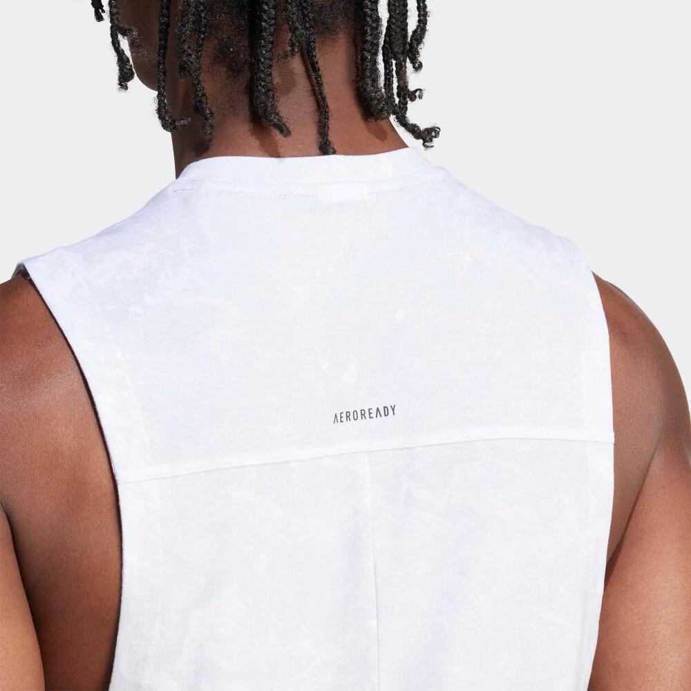 Adidas Débardeur de Fitness Léger à Séchage Rapide SS24 pour Homme Blanc IS3843