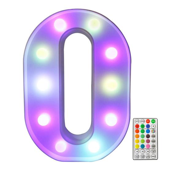 LED Letter Lamp with Remote Control, Dimmable Marquee Alphabet Light for Wedding Birthday Party, Indoor Outdoor Letter