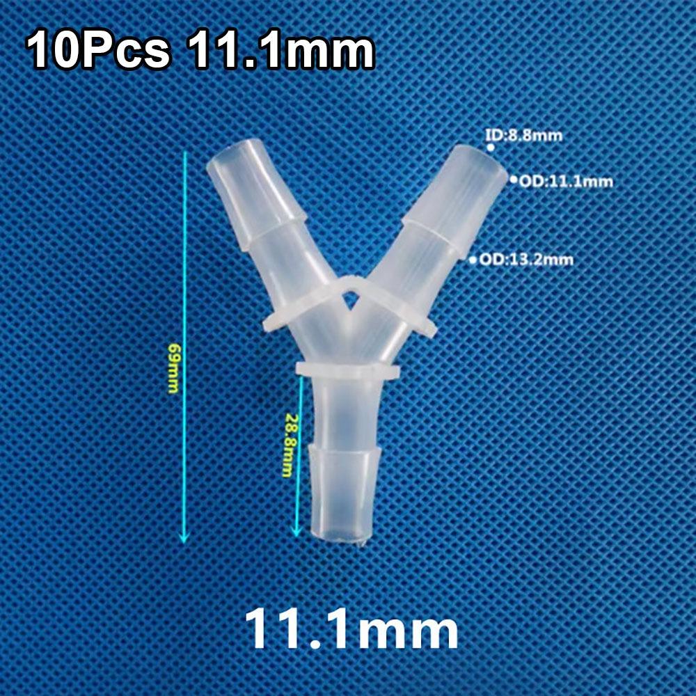 10Pcs Plastic 3 Way Connector PP PE Hose Fittings for Aquarium Fish Tank Fittings