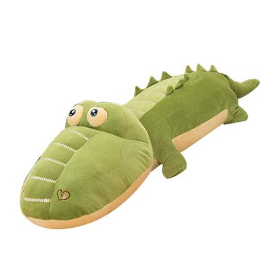 Doll Crocodile Shape Skin-friendly Cotton Crocodile Stuffed Animal Toys Cushion for Kids