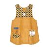 Apron Fleece Apron 236639 Yellow [Kusuguru Japan] Button-up M-L