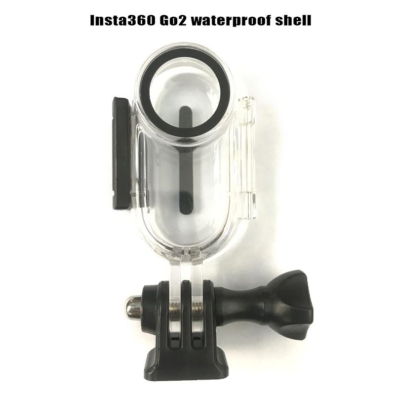 1Pc Insta 360 Go2 Transparent Waterproof Case 30M Diving Protection Frame Case Shell For Underwater Diving Protective Shell