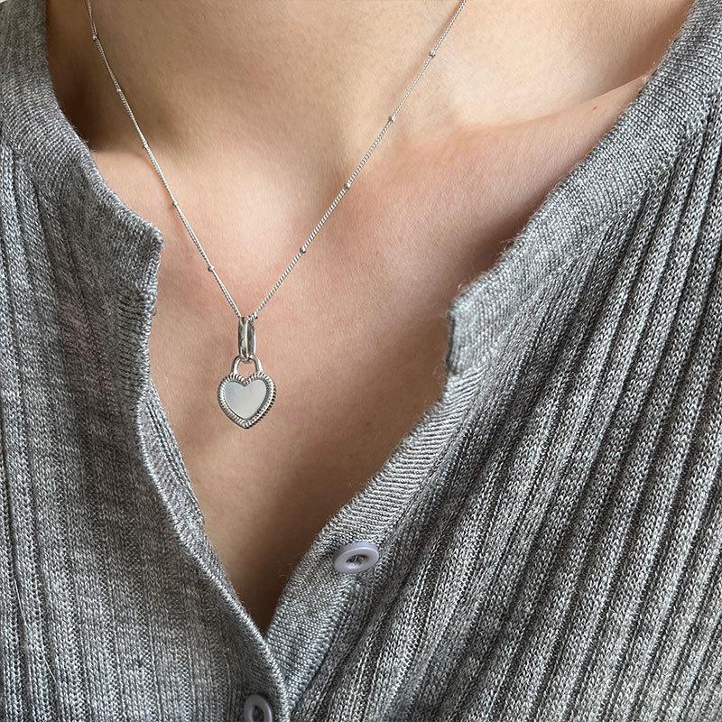 

Ожерелье Майяр из стерлингового серебра женское, двустороннее, перламутровая цепочка на ключицу